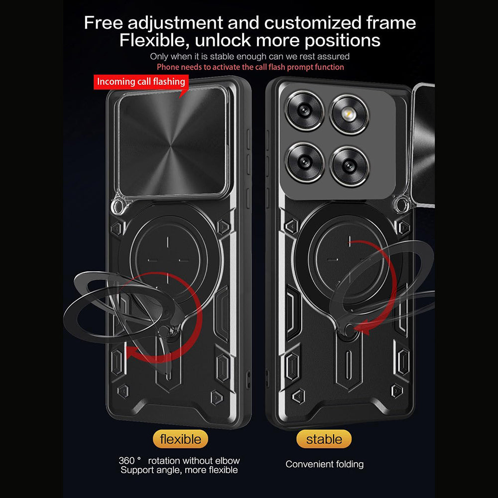 Case for Motorola Edge 70, Techsuit, CamGuard Pro, Purple