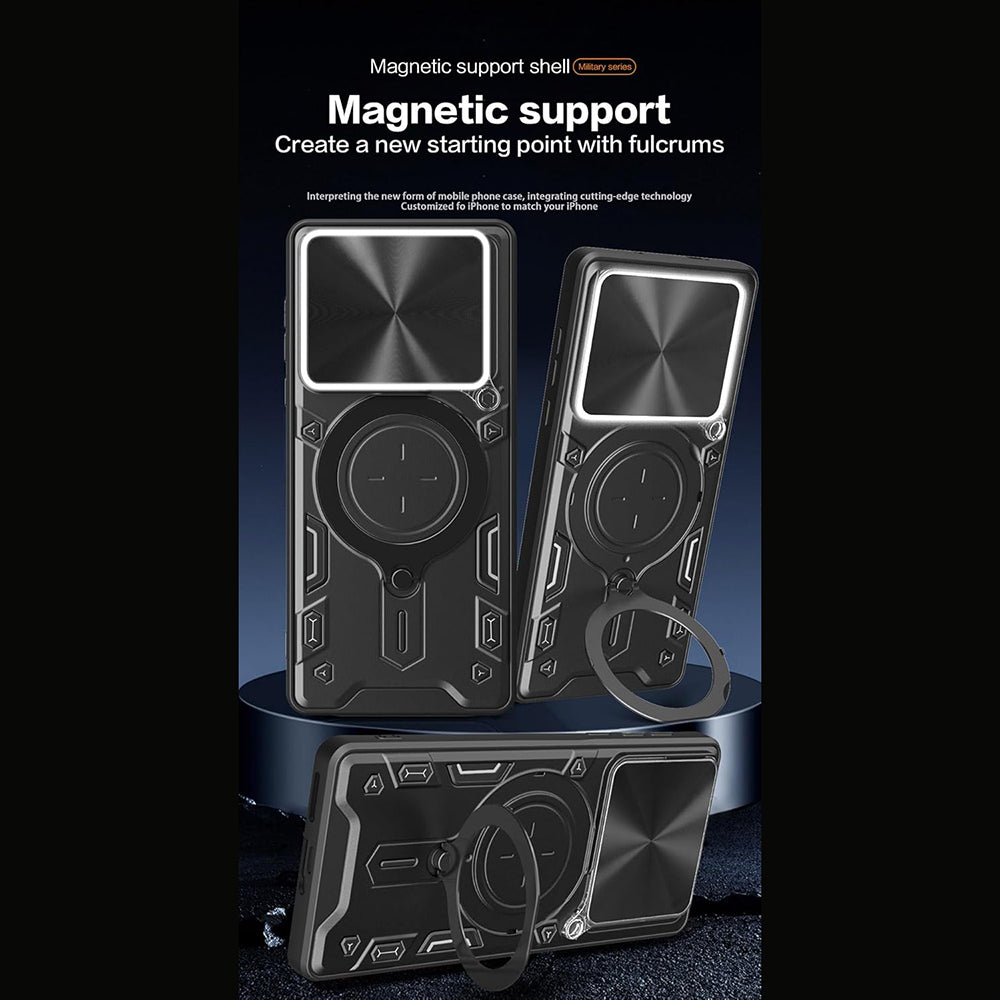 Case for Motorola Edge 70, Techsuit, CamGuard Pro, Red