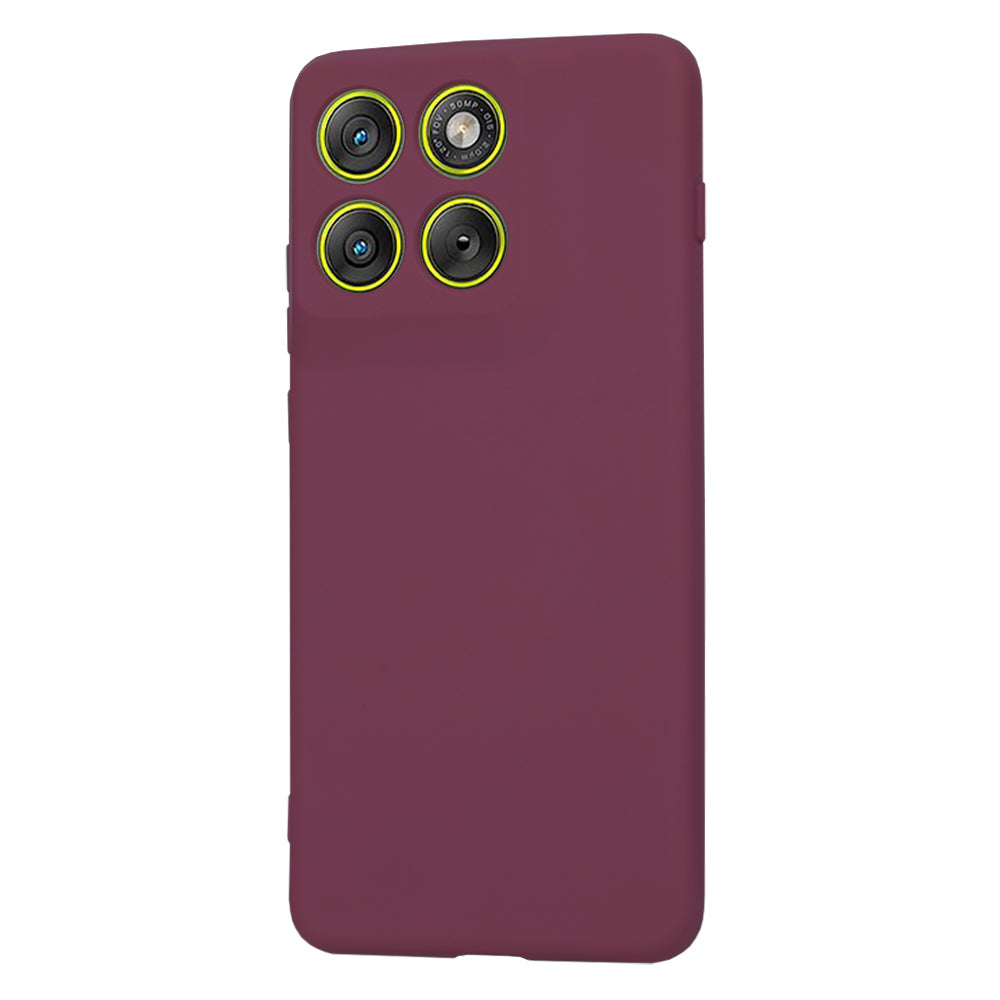 Case for Motorola Edge 70, Techsuit, SoftFlex, Burgundy