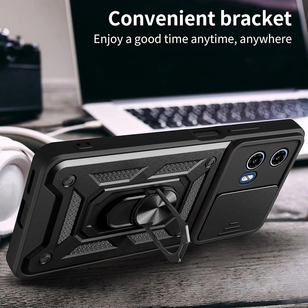 Case for Motorola Moto G15 / G15 Power, Techsuit, CamShield, Black