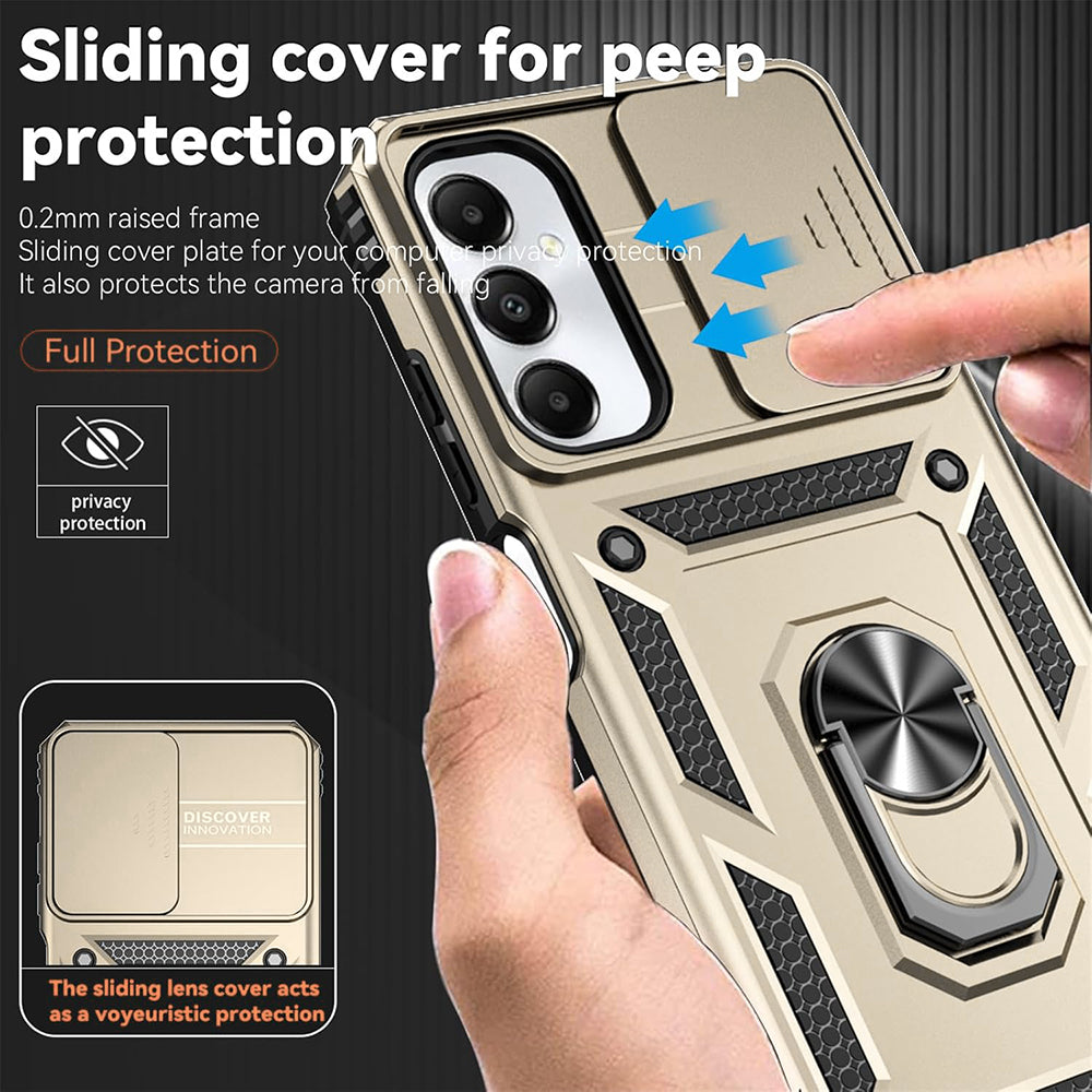 Case for Motorola Moto E15 / G05, Techsuit, CamShield, Gold