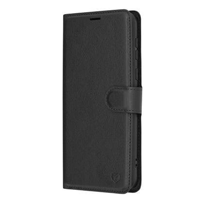 Case for Motorola Moto E13, Techsuit, Leather Folio, Black