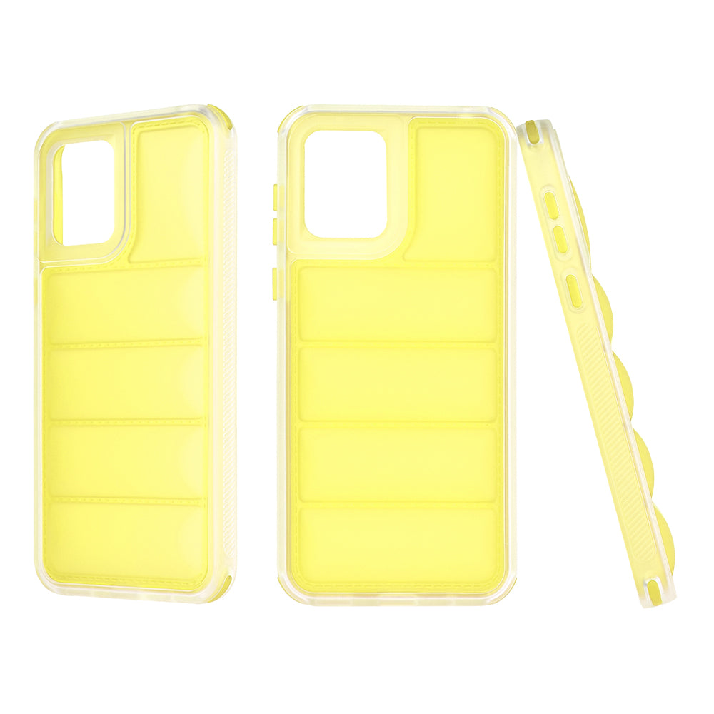 Case for Motorola Moto E13, Techsuit, Wave Shield, Yellow