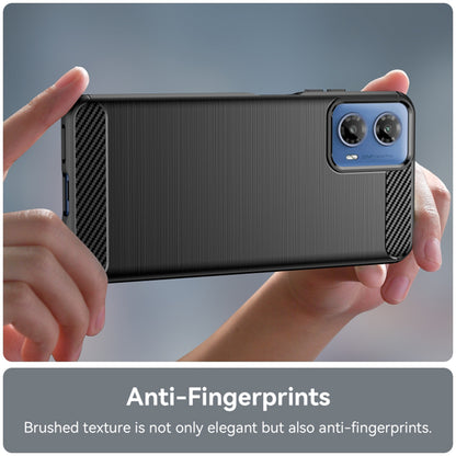 Case for Motorola Moto G04s / E14 / G24 Power / G04 / G24, Techsuit, Carbon, Black