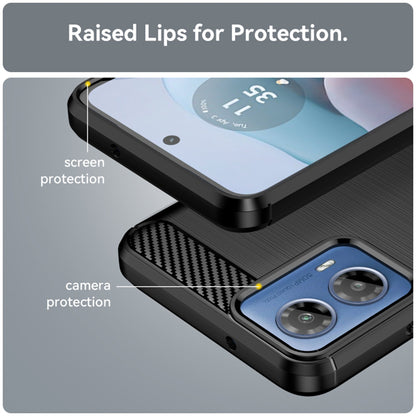 Case for Motorola Moto G04s / E14 / G24 Power / G04 / G24, Techsuit, Carbon, Black