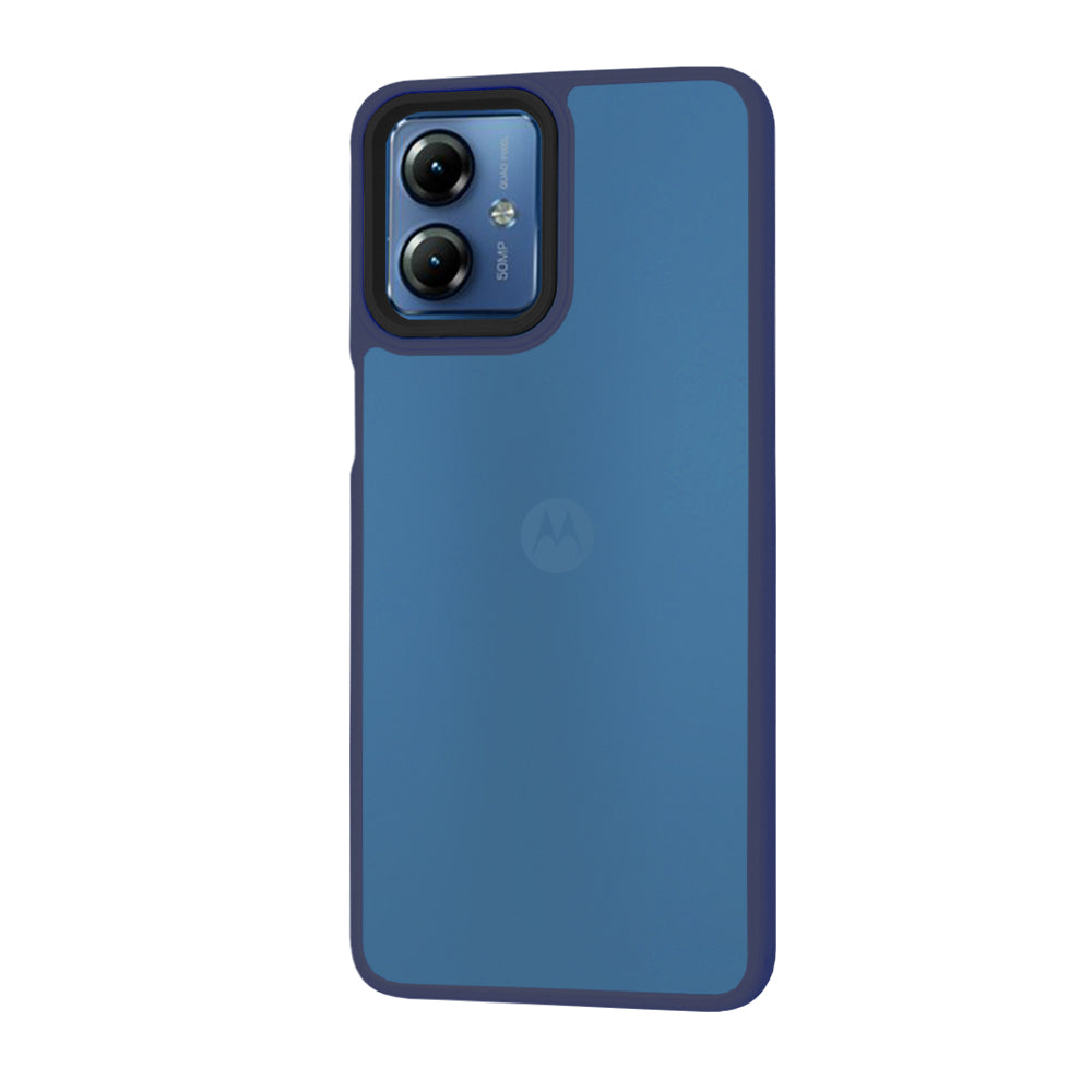 Case for Motorola Moto G14, Techsuit, HaloFrost, Navy Blue