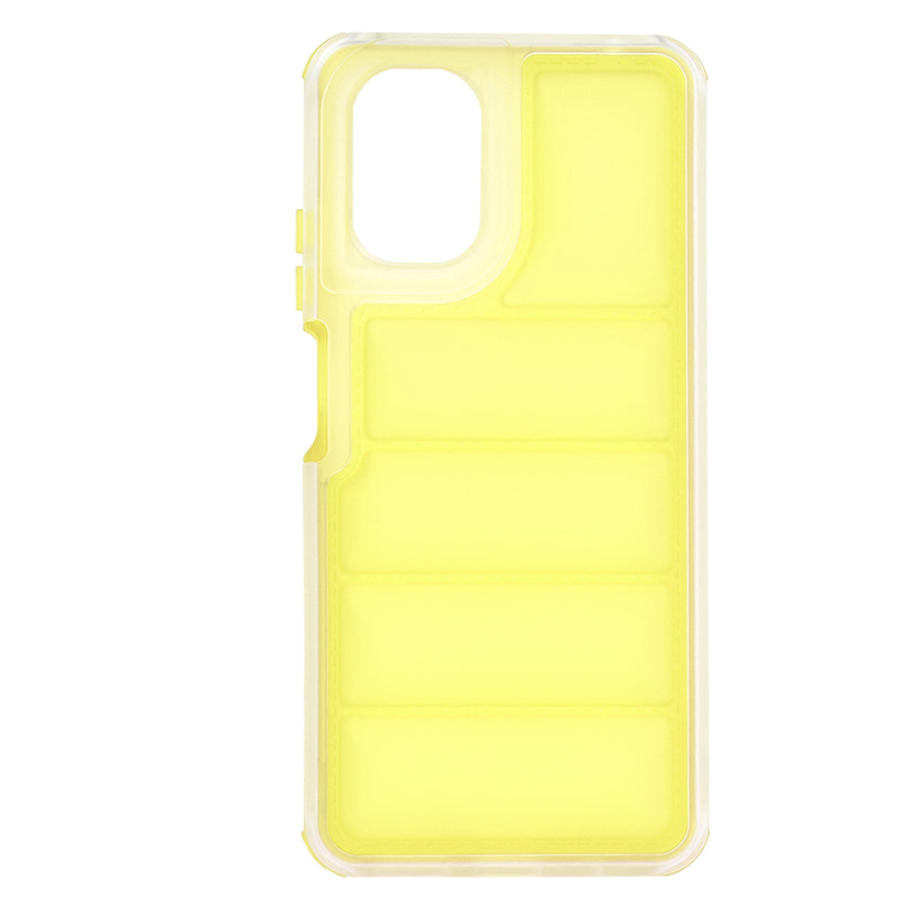 Case for Motorola Moto G24 Power, Techsuit, Wave Shield, Yellow