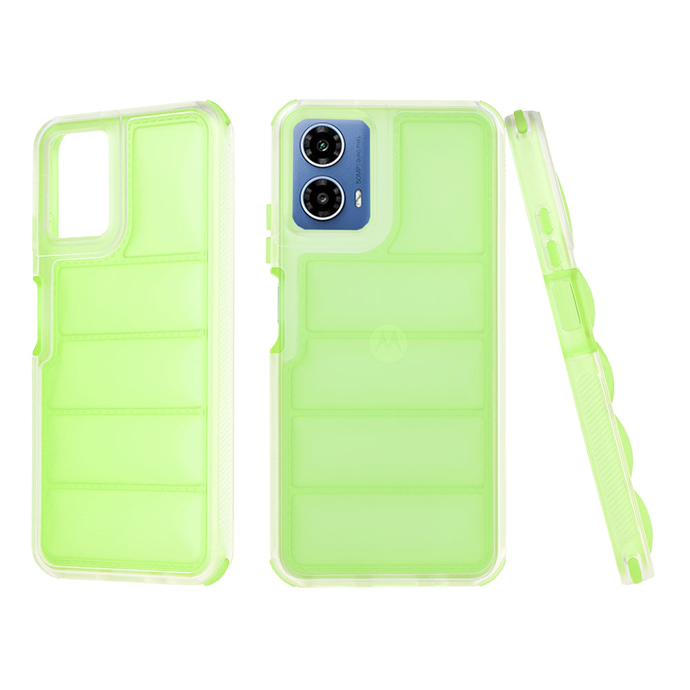 Case for Motorola Moto G45 / G34, Techsuit, Wave Shield, Green