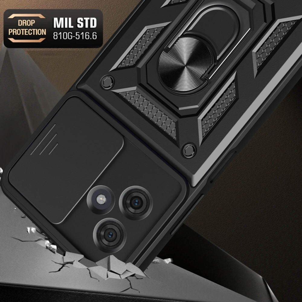 Case for Motorola Moto G64 / G54 Power Edition, Techsuit, CamShield, Black