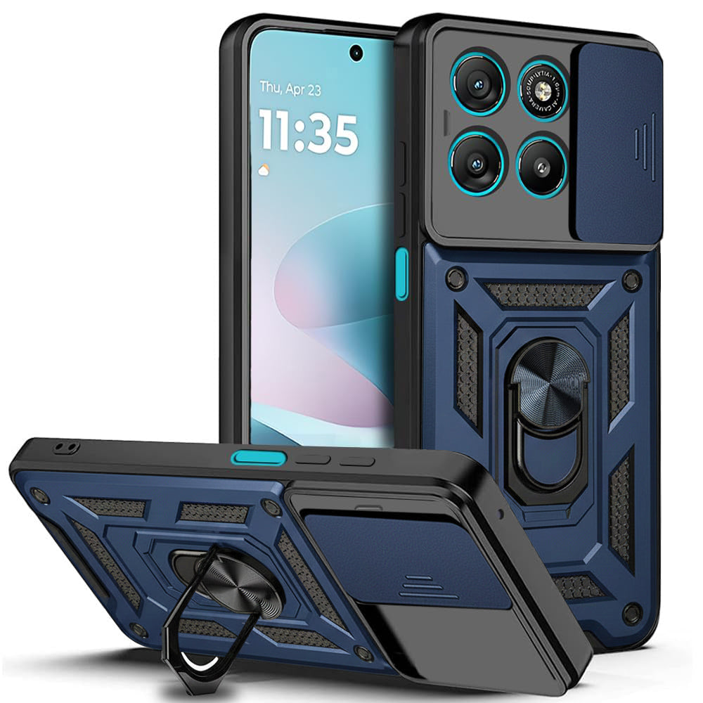 Case for Motorola Moto G67 Power / G57 Power, Techsuit, CamShield, Blue