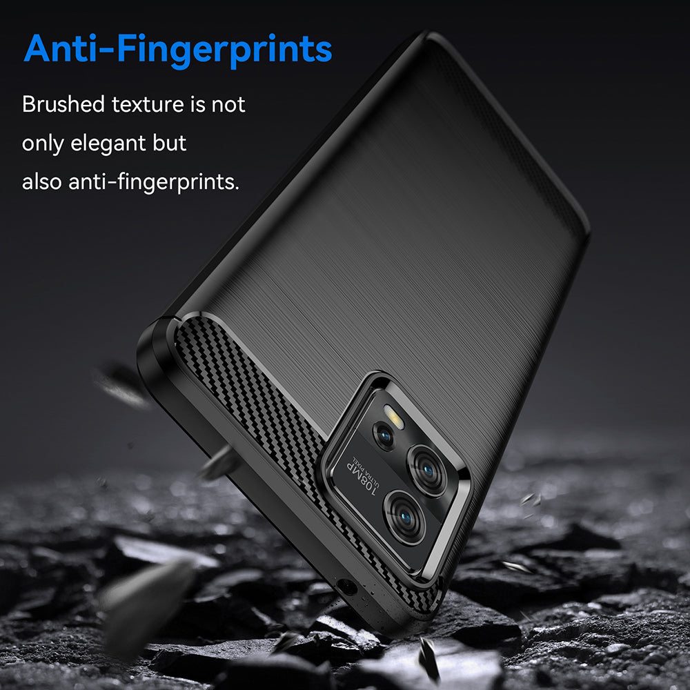 Case for Motorola Moto G72, Techsuit, Carbon, Black