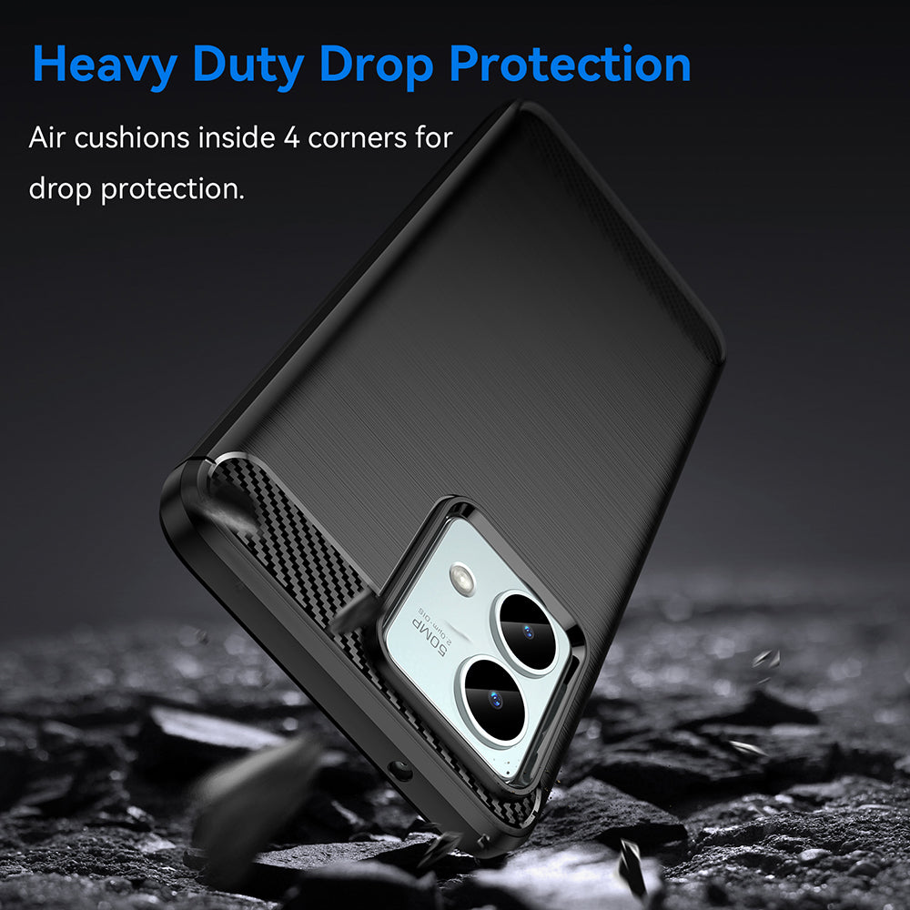 Case for Motorola Moto G84, Techsuit, Carbon, Black