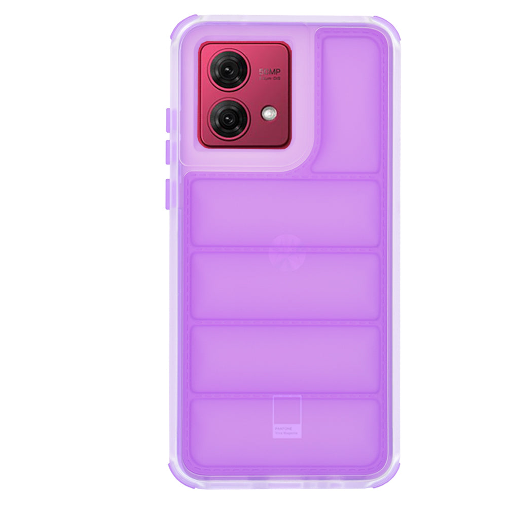 Case for Motorola Moto G84, Techsuit, Wave Shield, Purple