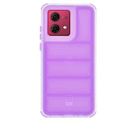 Case for Motorola Moto G84, Techsuit, Wave Shield, Purple