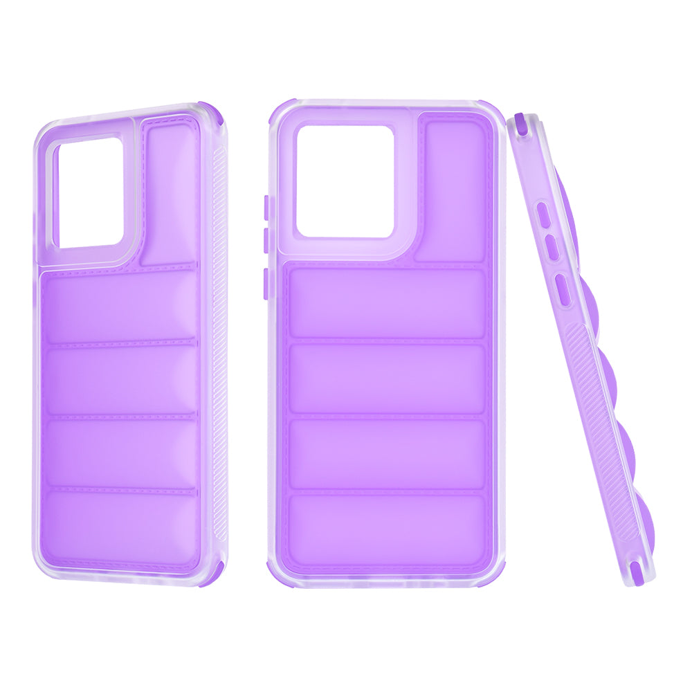 Case for Motorola Moto G84, Techsuit, Wave Shield, Purple