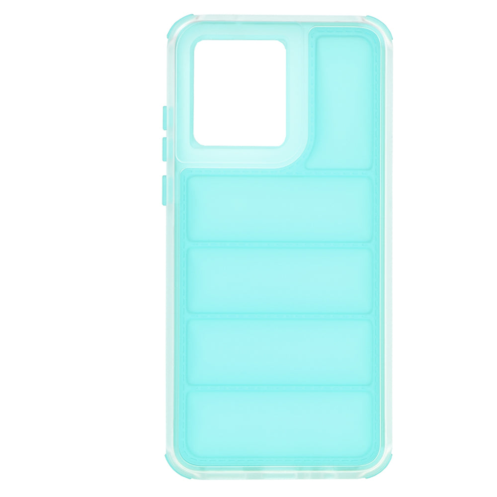 Case for Motorola Moto G84, Techsuit, Wave Shield, Turquoise
