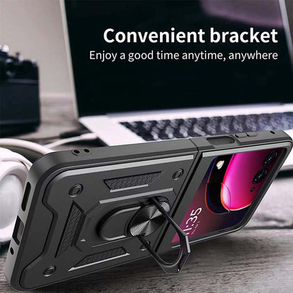 Case for Motorola Razr 60 / Razr 50, Techsuit, CamShield, Black