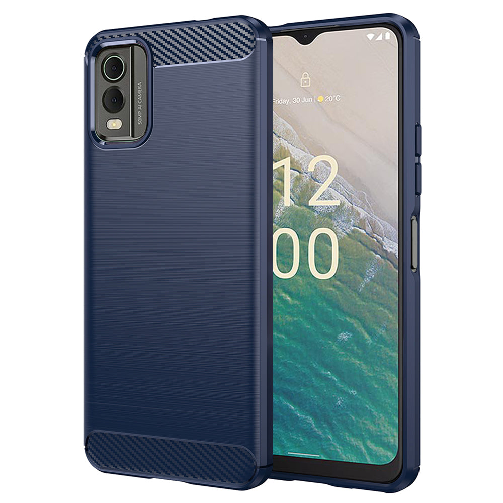 Case for Nokia C32, Techsuit, Carbon, Blue