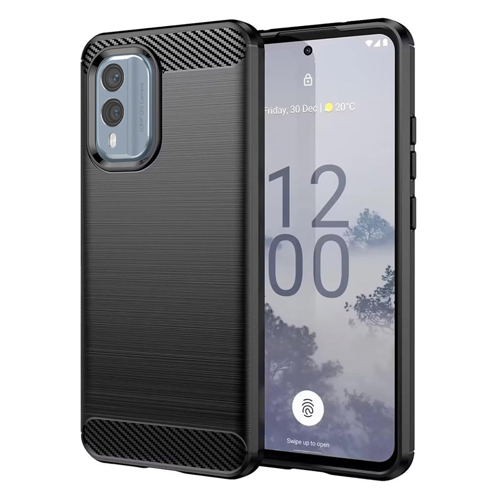 Case for Nokia X30, Techsuit, Carbon, Black