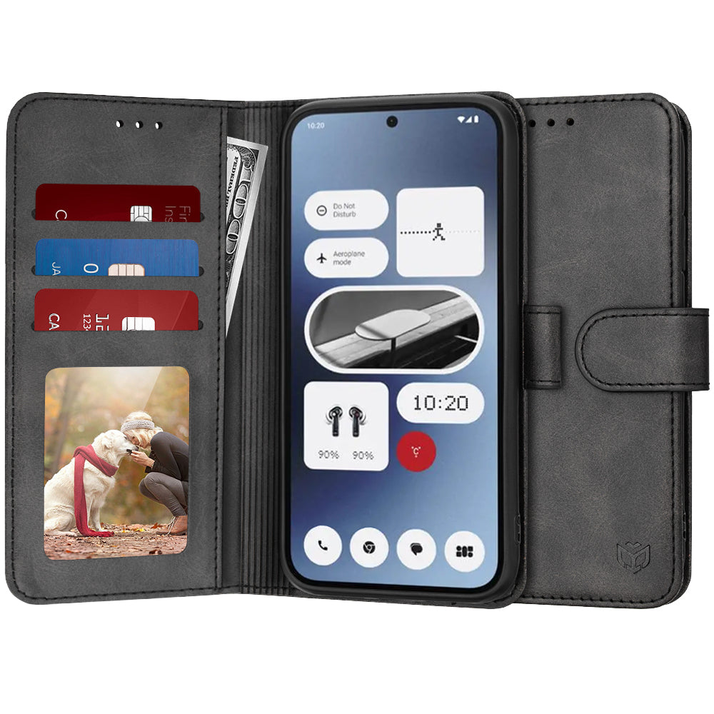 Case for Nothing Phone (2a) Plus / Phone (2a), Techsuit, Diary Book, Black