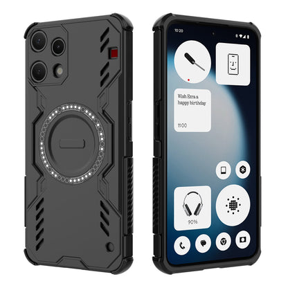 Case for Nothing Phone (3a) Lite, Techsuit, ArmorMag, Black