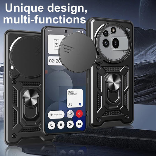 Case for Nothing Phone (3a) Pro, Techsuit, CamShield, Blue