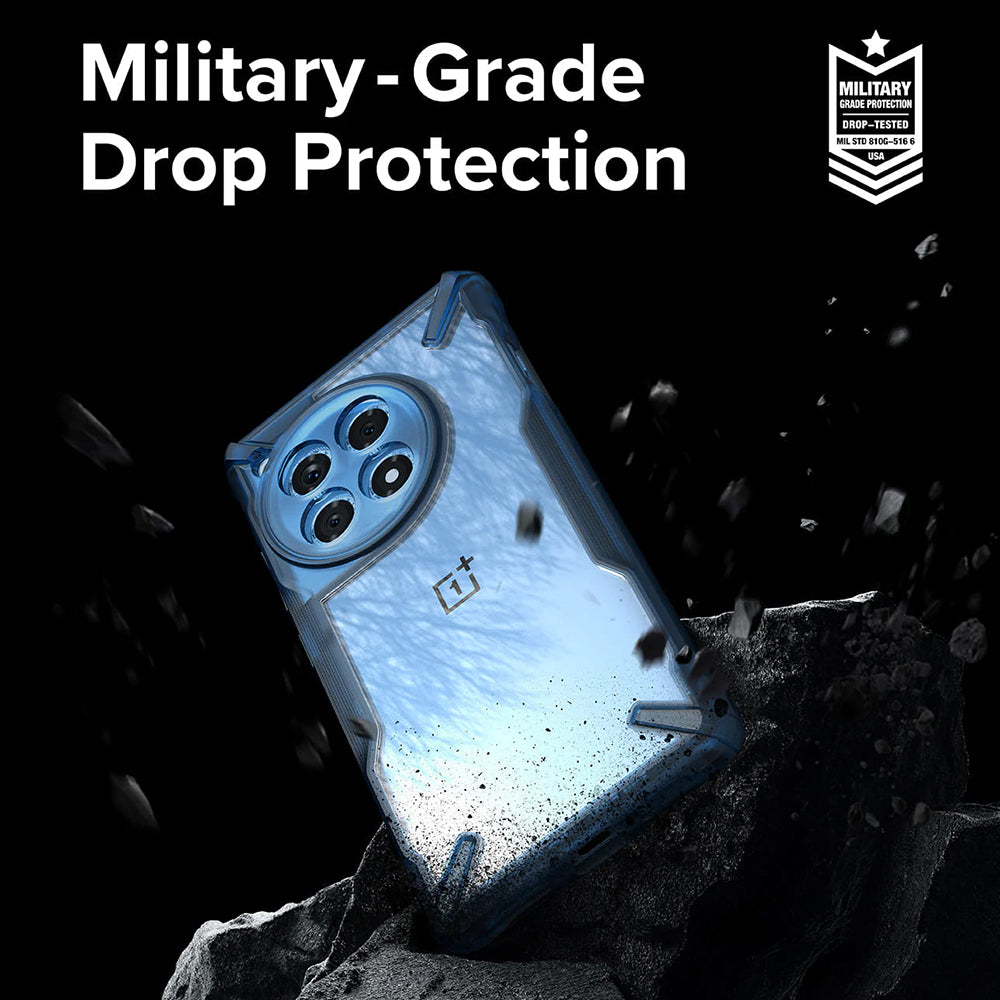 Case for OnePlus 12R, Ringke, Fusion X, Blue