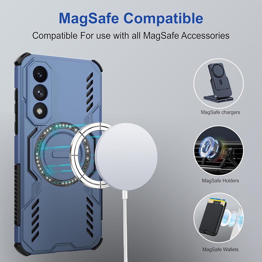 MagSafe Case for OnePlus Nord 5, Techsuit, ArmorMag, Blue