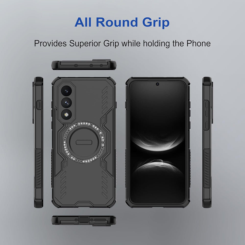 MagSafe Case for OnePlus Nord 5, Techsuit, ArmorMag, Black