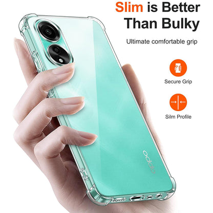 Case for Oppo A18 / A38, Techsuit, Shockproof Clear, Transparent