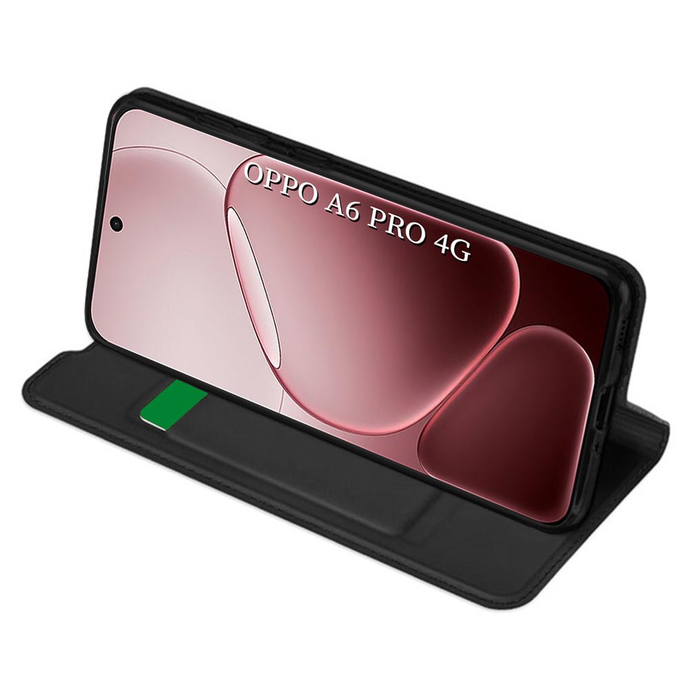 Case for Oppo A6 Pro 5G / A6 Pro 4G, Techsuit, Magskin Book, Black