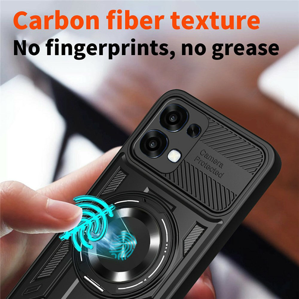 Case for Oppo A6 Pro 5G / A6 Pro 4G, Techsuit, RuggedCam, Purple