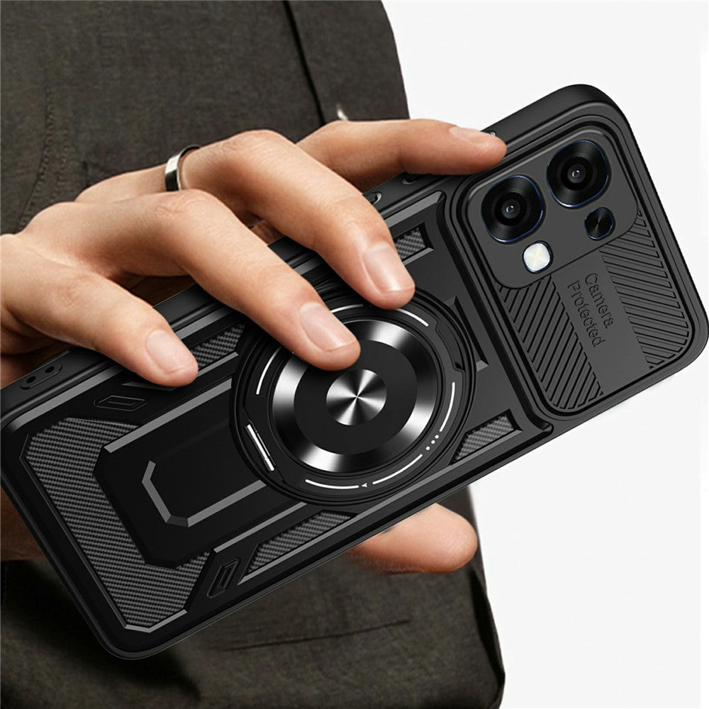 Case for Oppo A6 Pro 5G / A6 Pro 4G, Techsuit, RuggedCam, Purple