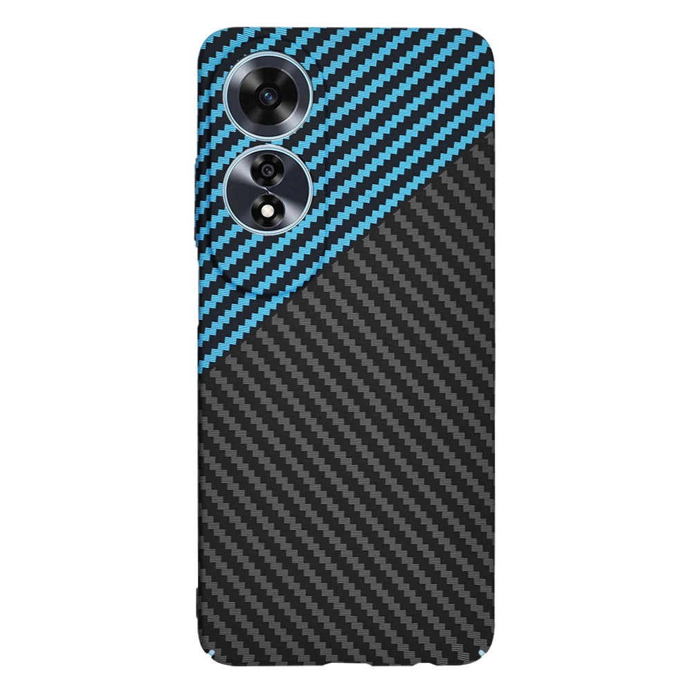 Case for Oppo A60, Techsuit, Carbonite FiberShell, Black Blue