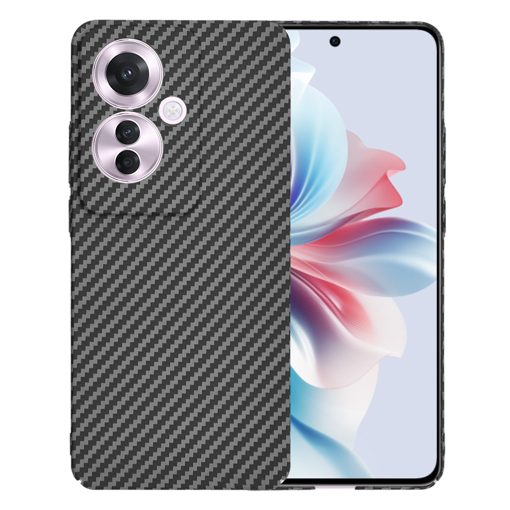 Case for Oppo Reno11 F, Techsuit, Carbonite FiberShell, Black