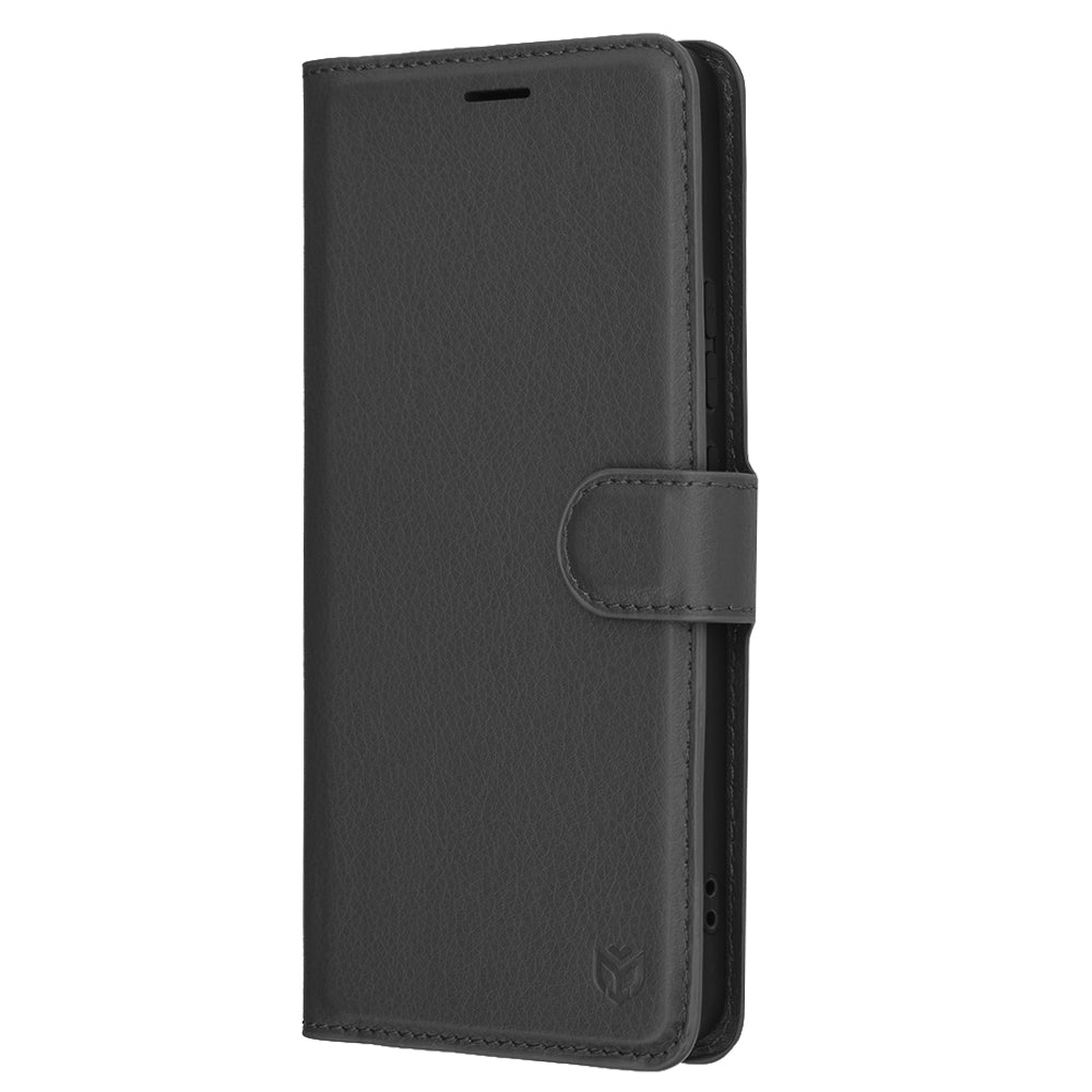 Case for Oppo Reno13 FS 5G / Reno13 F 4G / Reno13 F, Techsuit, Leather Folio, Black