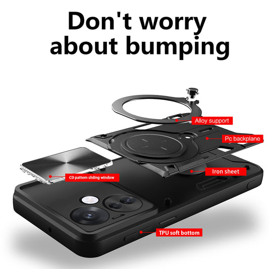 Case for Oppo Reno13 Pro, Techsuit, CamGuard Pro, Red
