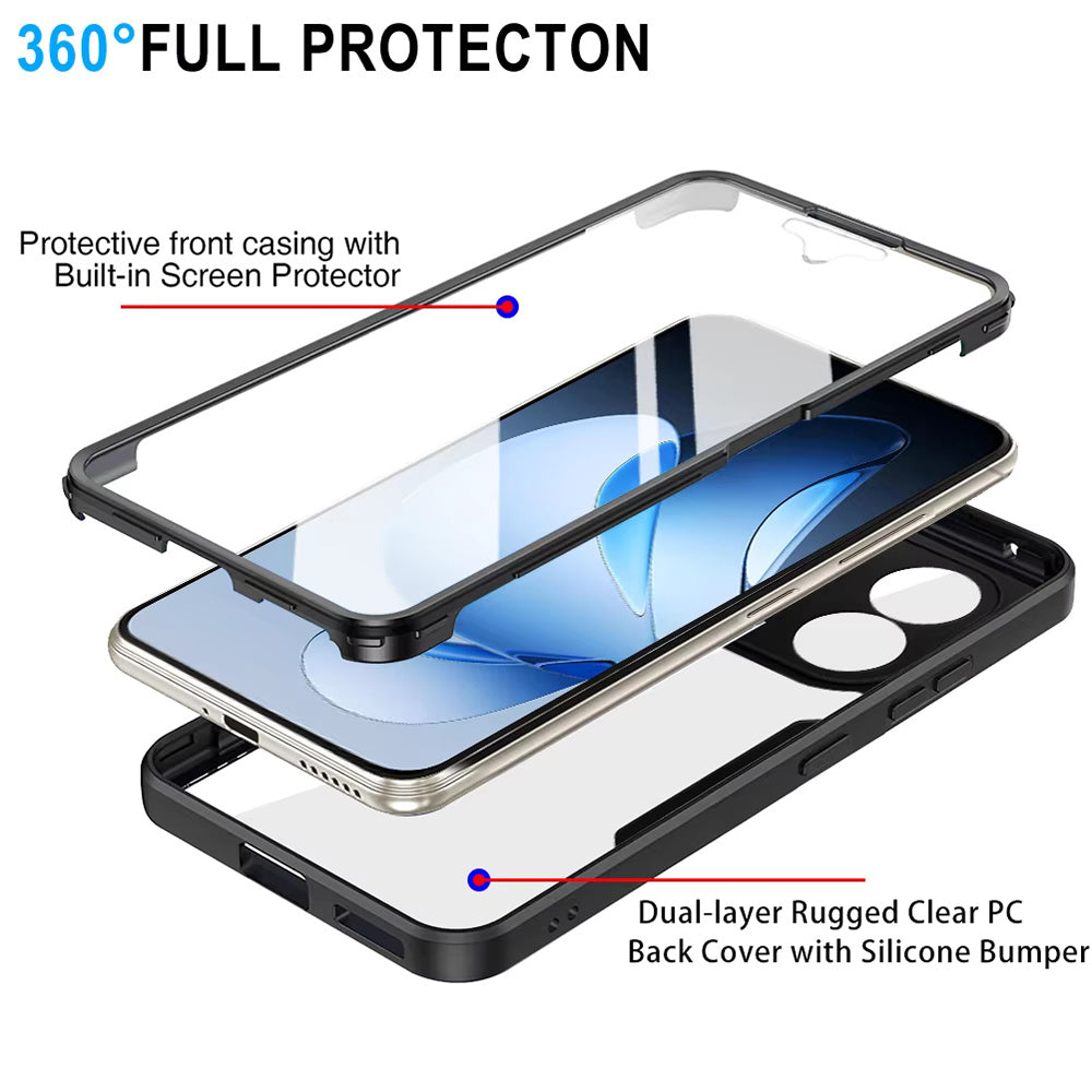 Case for Oppo Reno13 Pro, Techsuit, ColorVerse 360, Black