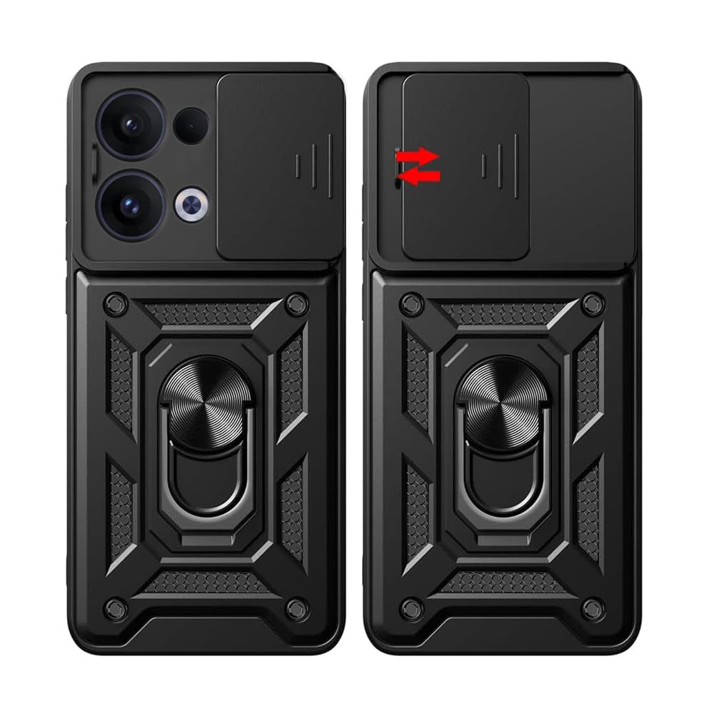 Case for Oppo Reno13, Techsuit, CamShield, Black
