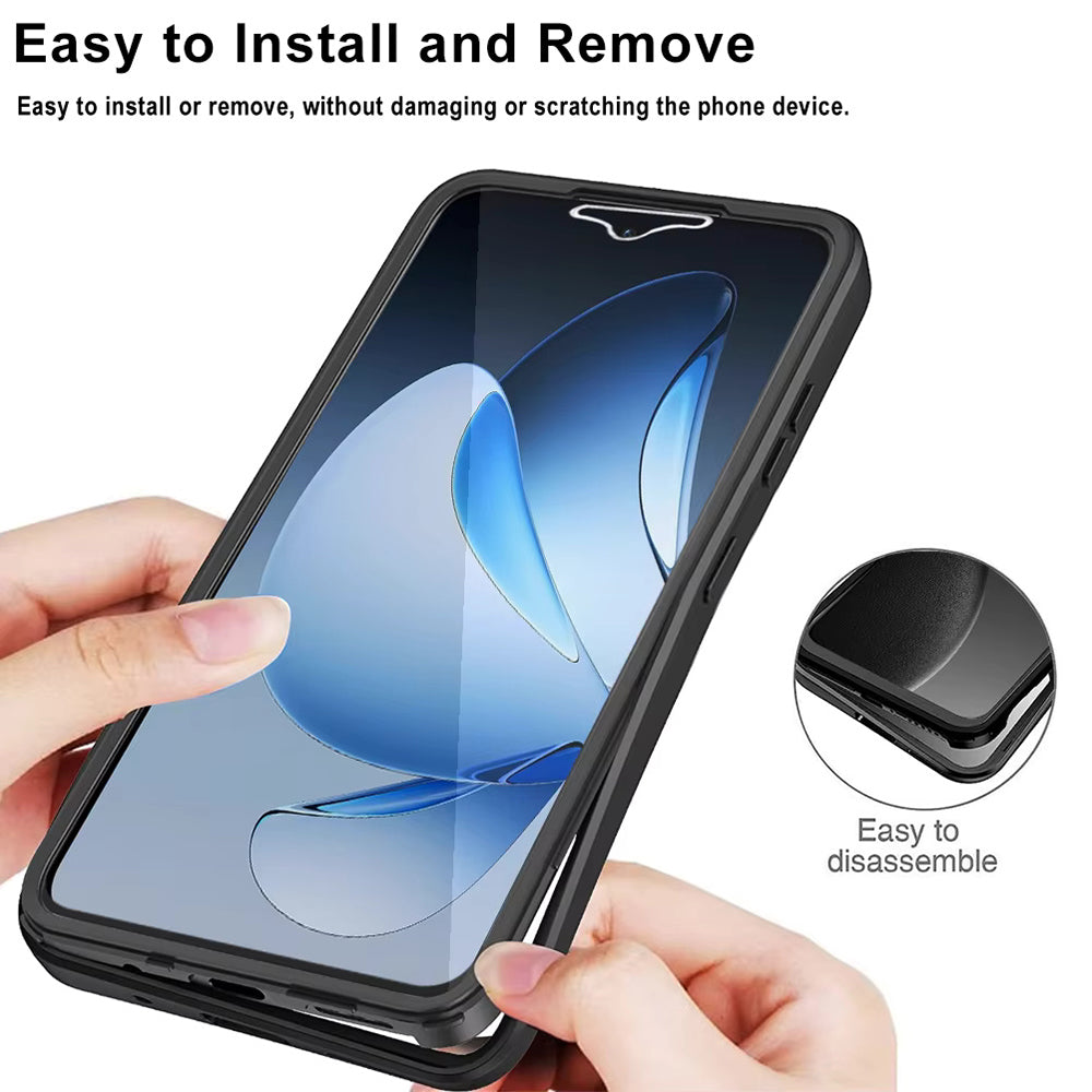 Case for Oppo Reno13, Techsuit, ColorVerse 360, Black