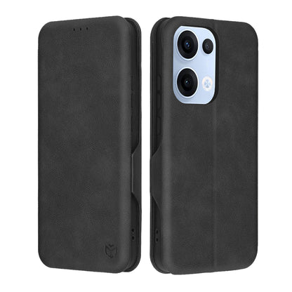 Case for Oppo Reno13, Techsuit, Safe Wallet Plus, Black