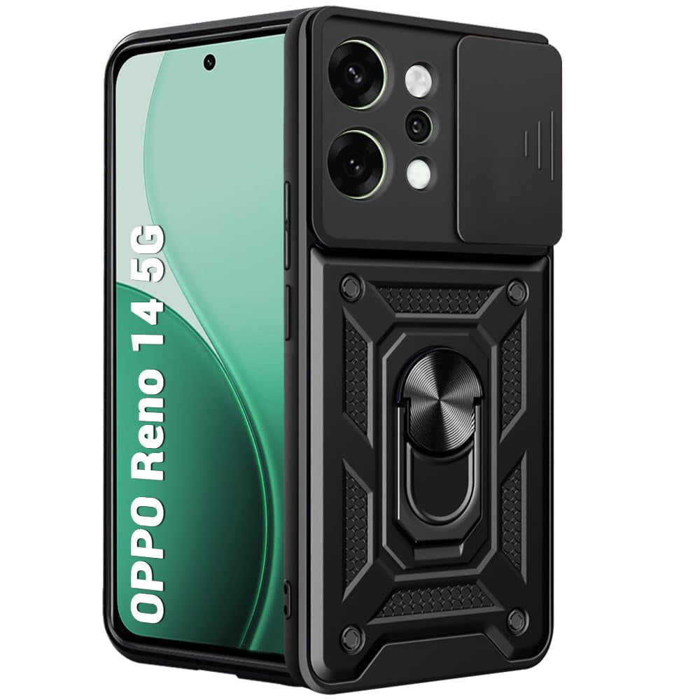 Case for Oppo Reno14, Techsuit, CamShield, Black