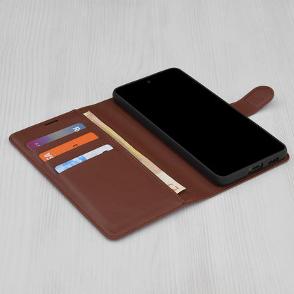 Case for Oppo Reno15 FS / Reno15 F, Techsuit, Leather Folio, Brown