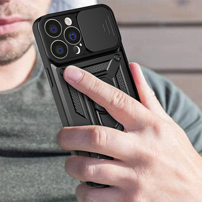 Case for Oppo Reno6 5G, Techsuit, CamShield, Black