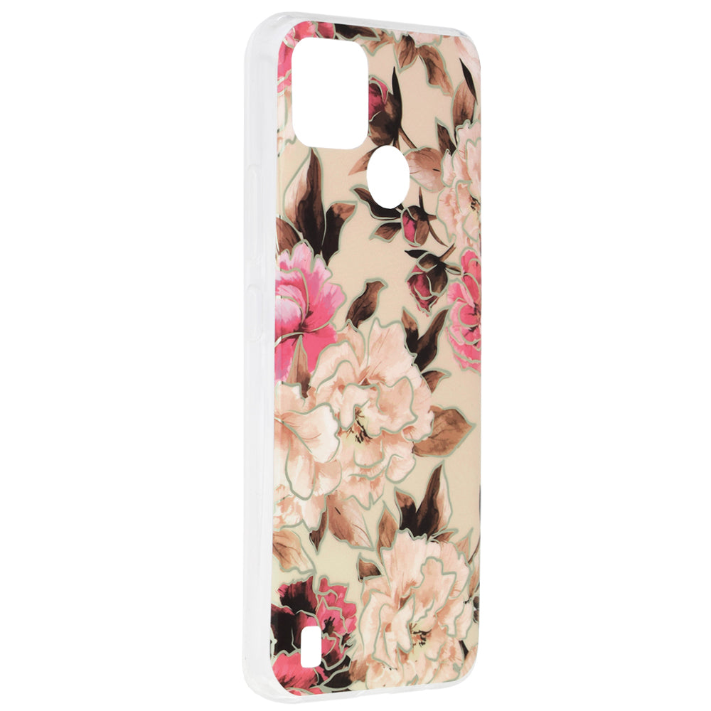Case for Realme C21Y / C25Y, Techsuit, Marble, Beige