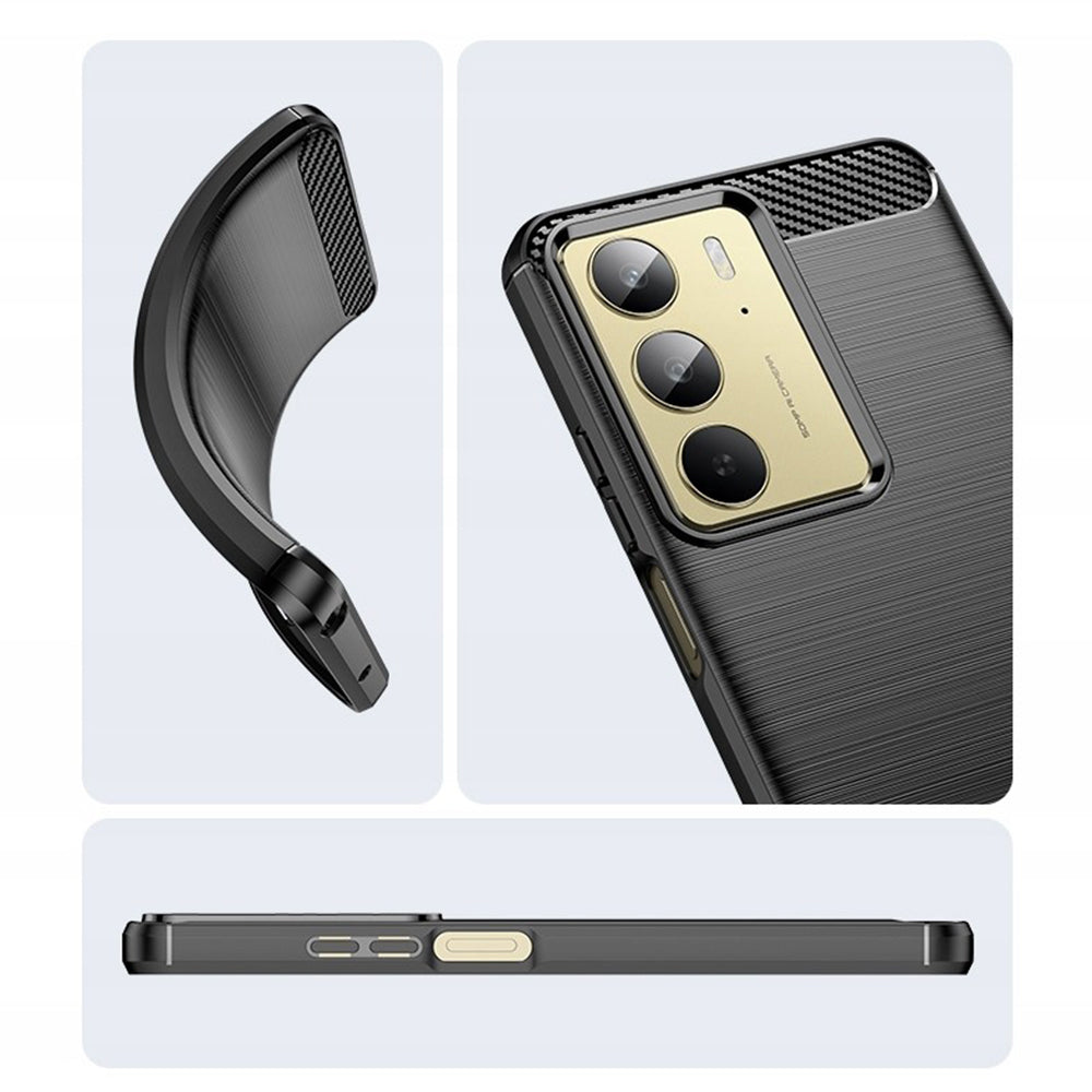Case for Realme C75 5G / 14x, Techsuit, Carbon, Black