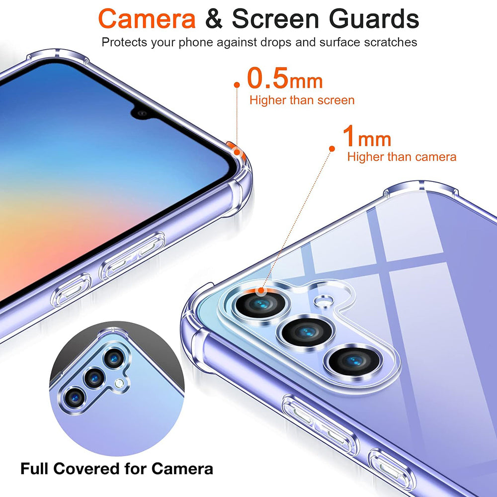 Case for Realme C75 5G, Techsuit, Shockproof Clear, Transparent