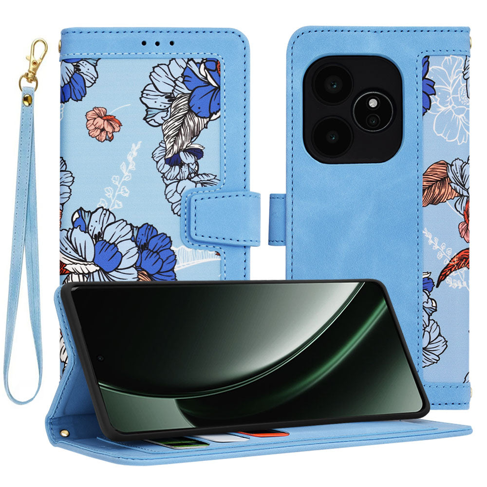 Case for Realme GT 6T / GT 6, Techsuit, FlipCraft, Blue