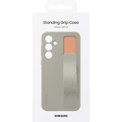 Case for Samsung Galaxy A55 5G A556, Standing Grip, Gray EF-GA556TJEGWW