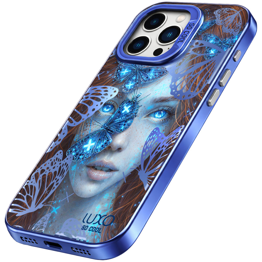 Case for Samsung Galaxy A54 A546, LUXO So CooL, ArcadiA Butterfly Girl, Multicolor